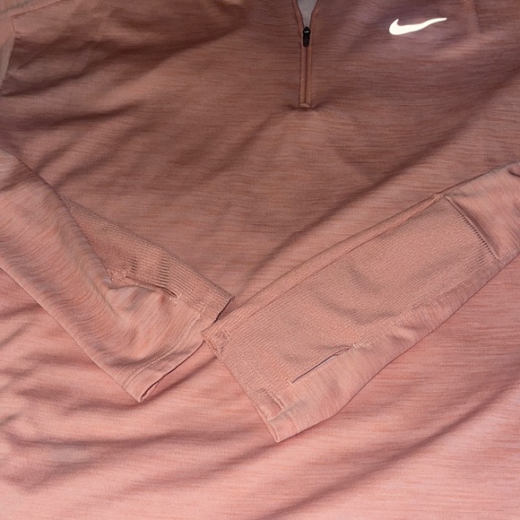 nike peach half zip